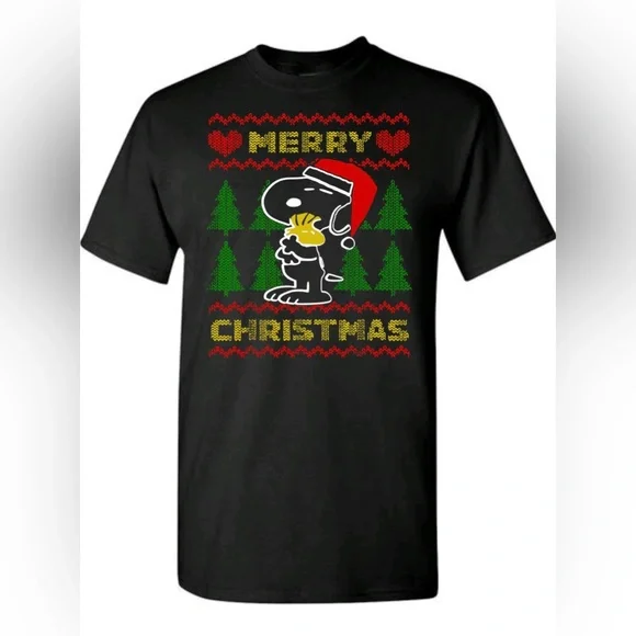 Snoopy merry Christmas t-shirt unisex - Picture 2 of 3